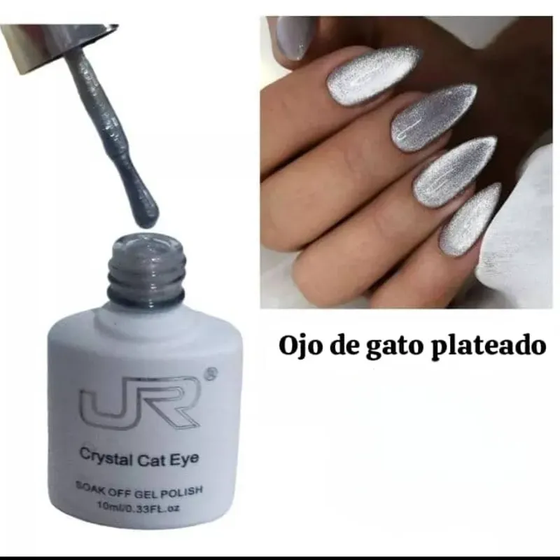 Pintura Ojo de Gato JR Plateada 