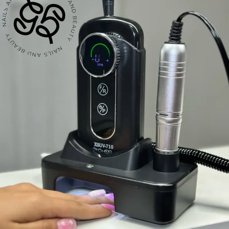 Drill Recargable de 45RPM + lámpara UV/LED 