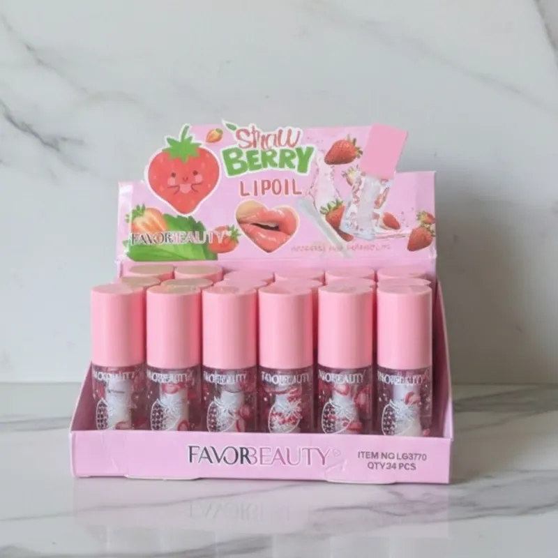 Brillo liso de fresa