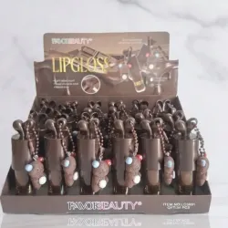Brillos de chocolate con llavero de osito