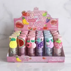 Brillos lisos con escarchitas de frutas