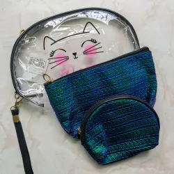 Cosmetiqueras de 3 piezas 