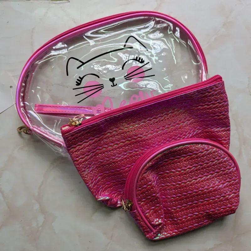 Cosmetiqueras de 3 piezas 