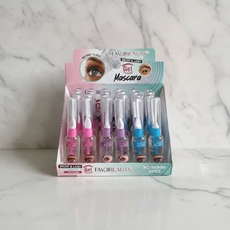 Gel transparente para cejas y pestañas con ácido hialurónico