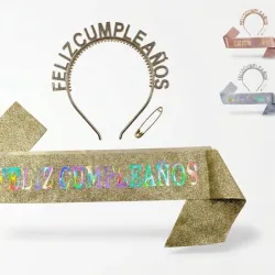 Juegos de Cintillo y Banda de Feliz cumpleaños