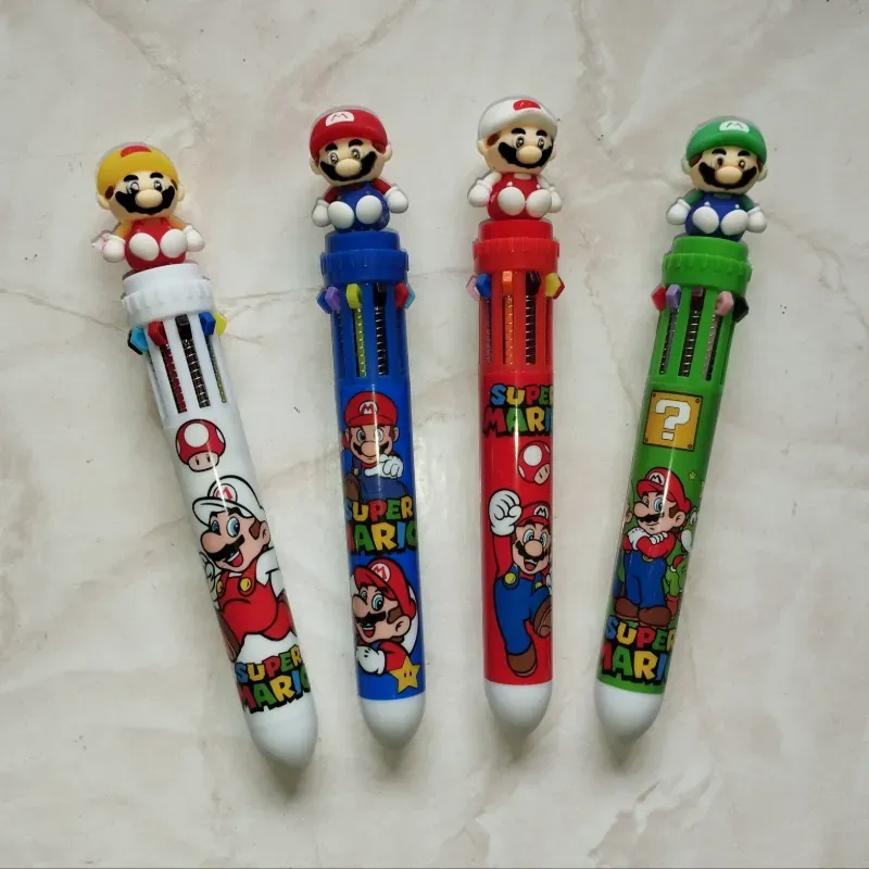 Lapiceros de 10 colores de Super Mario