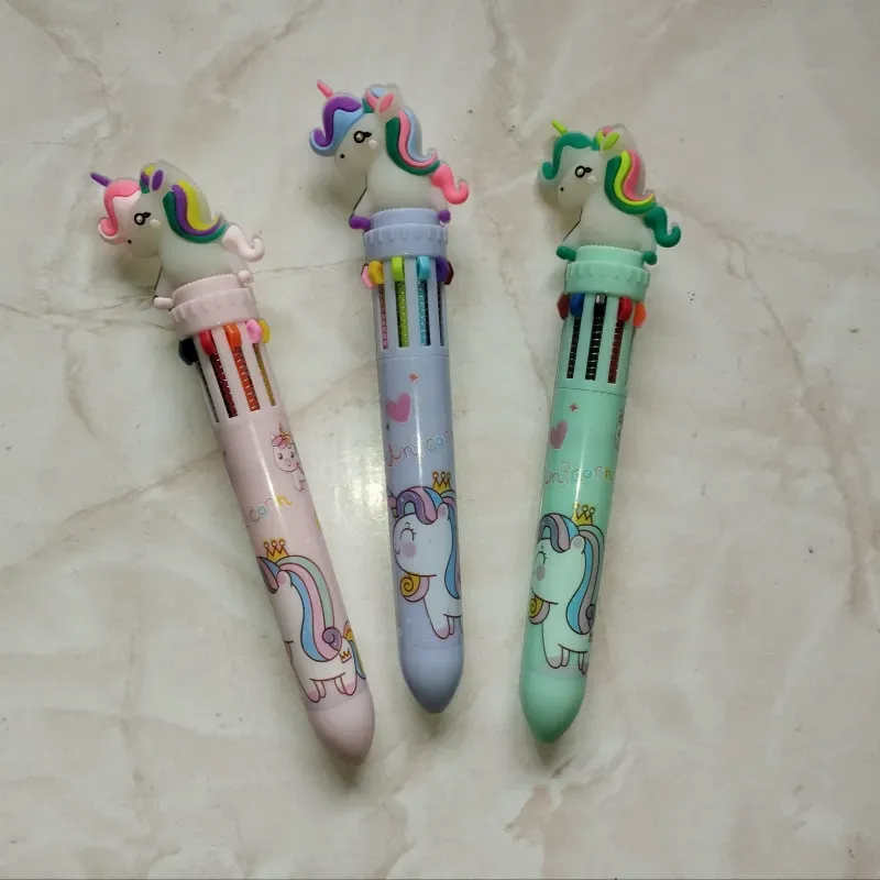Lapiceros de 10 colores de unicornio 🦄