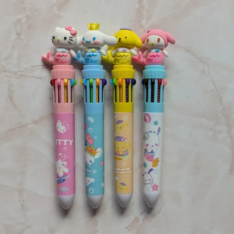 Lapiceros de 10 colores (Hello Kitty y Kuromy)