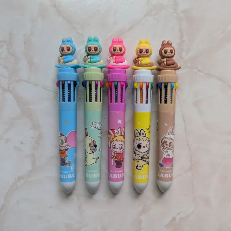 Lapiceros de 10 colores (Labubu)