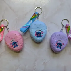 Llaveros con crema para manos de Stitch