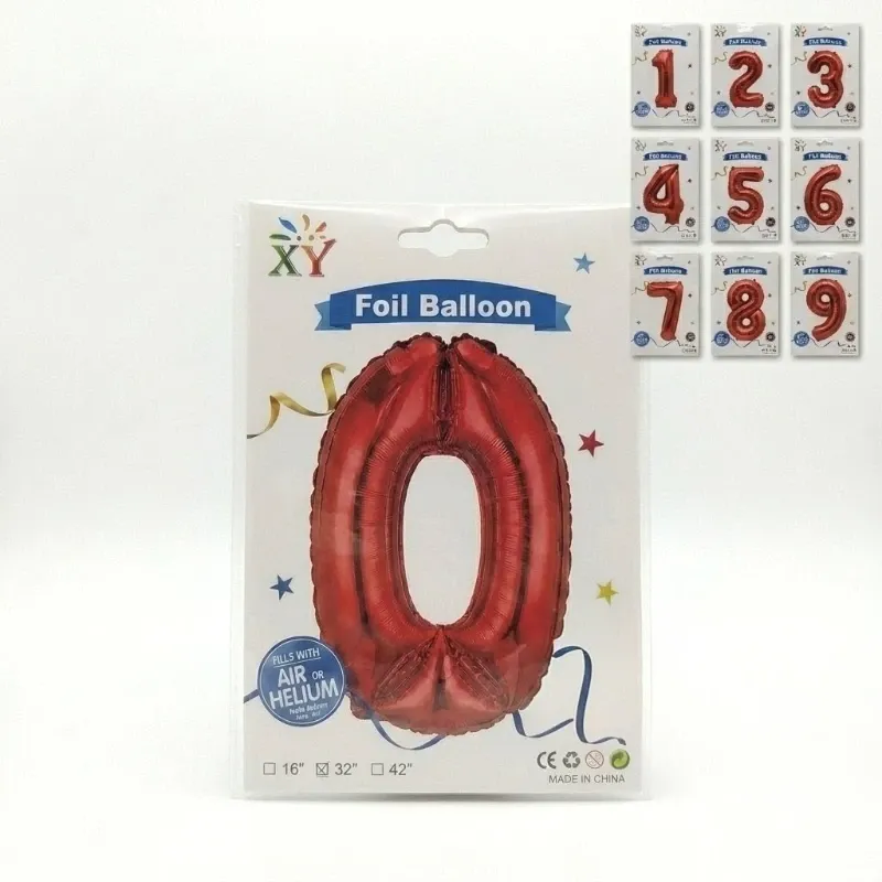 Números inflables 32"