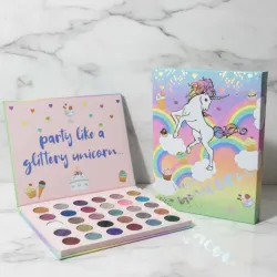 Paletas de sombras con acabado glitter 