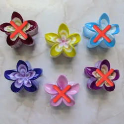 Pellizcos de flor hawaiana 