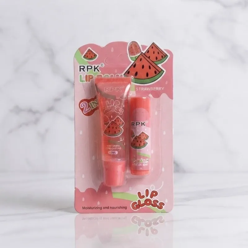 Set de bálsamo y brillo de Sandía 🍉