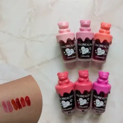Tintas de labios con tapita de osito