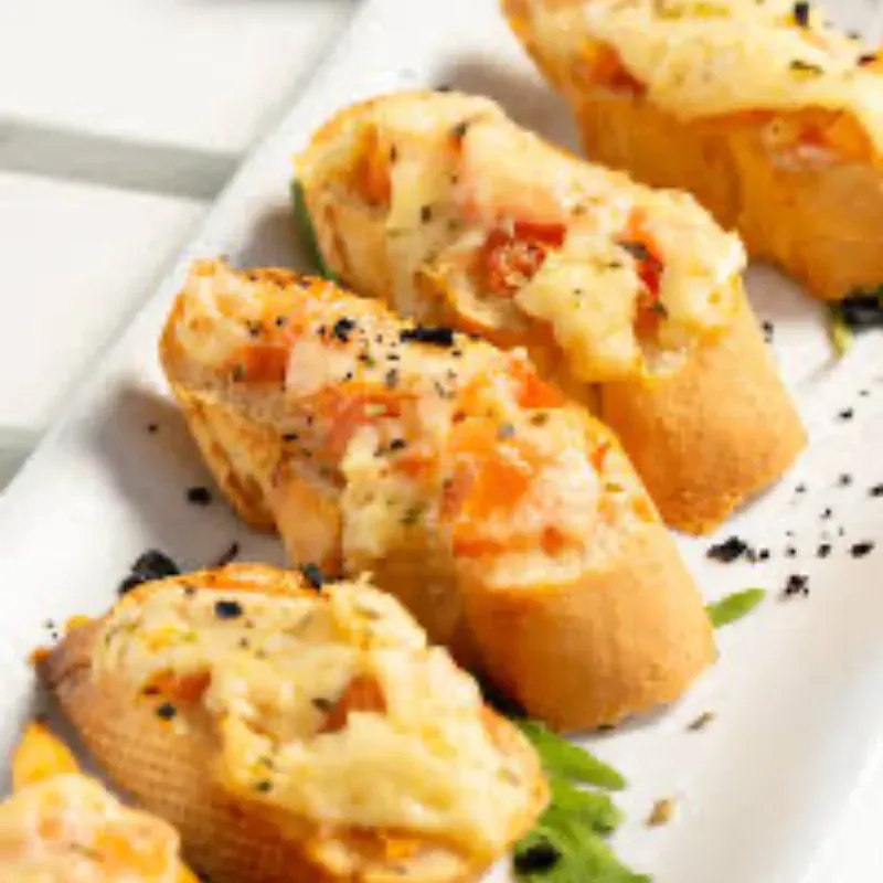 BRUSCHETTAS DE TOMATE Y QUESO
