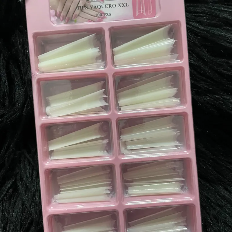 Caja de uñas coffin naturales