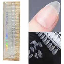 Tiras de uñas soft gel almendradas matte 