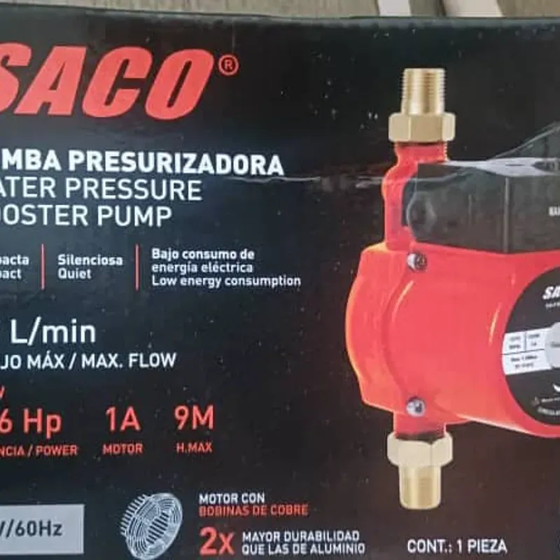 Bomba presurizadora Marca SACO