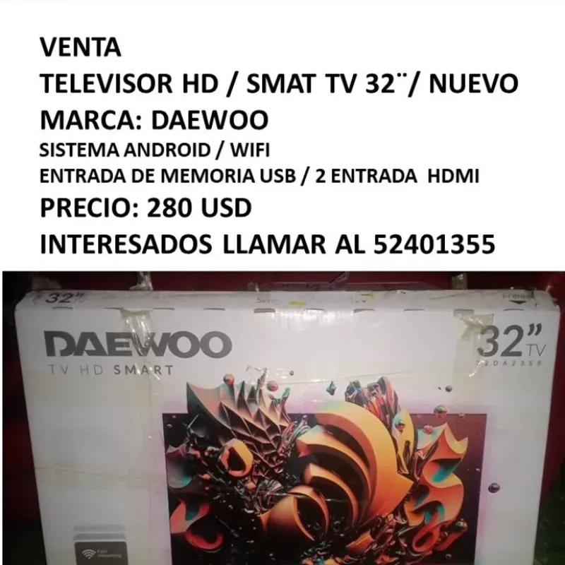 Smart TV 32 " Marca Daewoo 