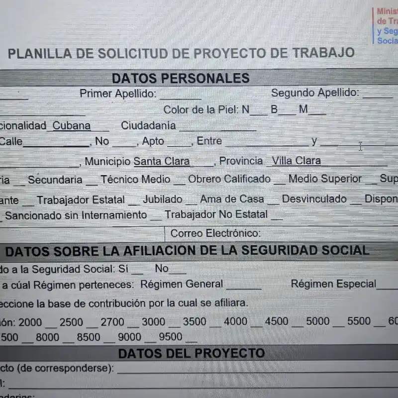 Planilla de inscripción, re-inscripción y modificaciones 