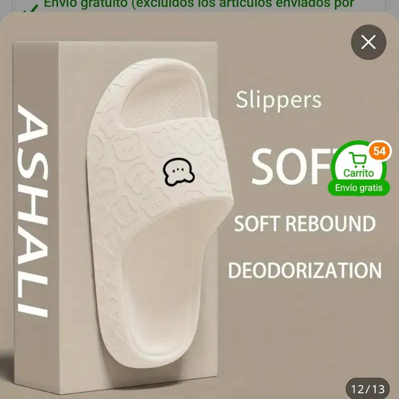 Chancletas  de baño 