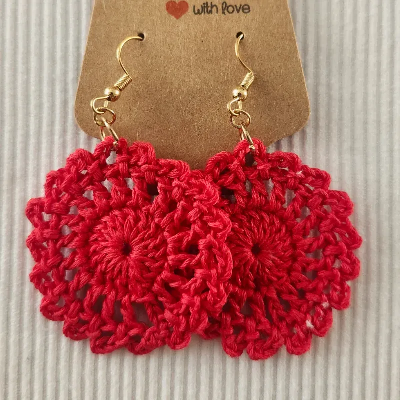 Aretes rojo