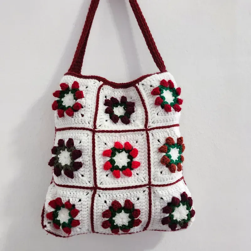 Bolso Tulip blanco y Rojo 🤍❤️