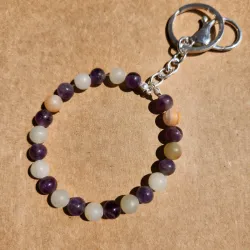 Charm de amatista y ágata