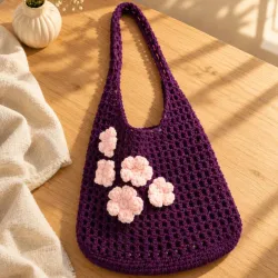 Malla de flores morada 💜