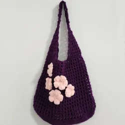 Malla de flores morada 💜