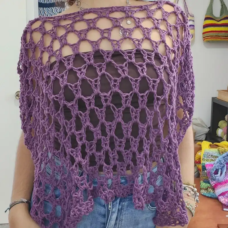 Poncho morado 💜