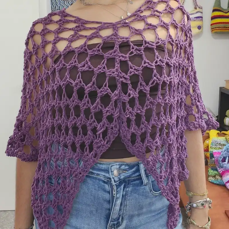 Poncho morado 💜