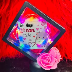 Cuadro con luz personalizado