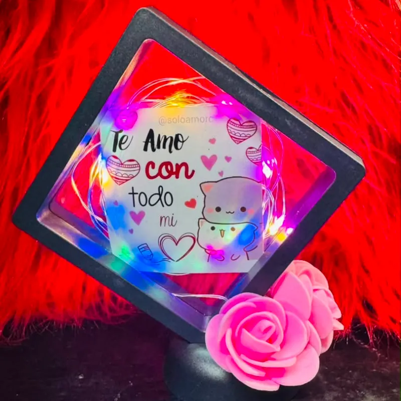 Cuadro con luz personalizado