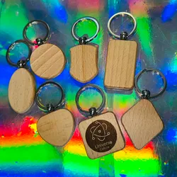 Llaveros de madera a tallar 