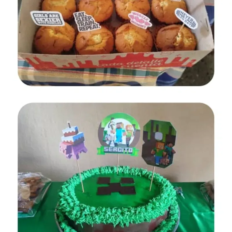 Figuritas para poner encima del cake y los dulces 🍰🧁