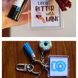 🔑 Llavero de acrílico con figura realista