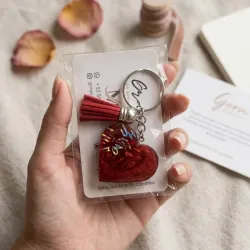 Llavero en forma de corazón ♥️