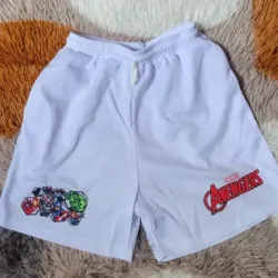 Short blanco de niño tela Dry Fit