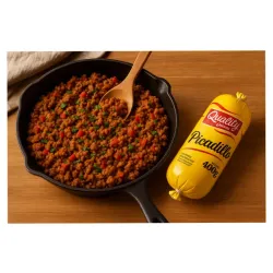 Picadillo de carne.