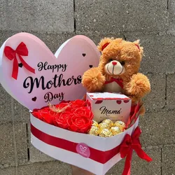 Caja corazón grande para mamá ❤️