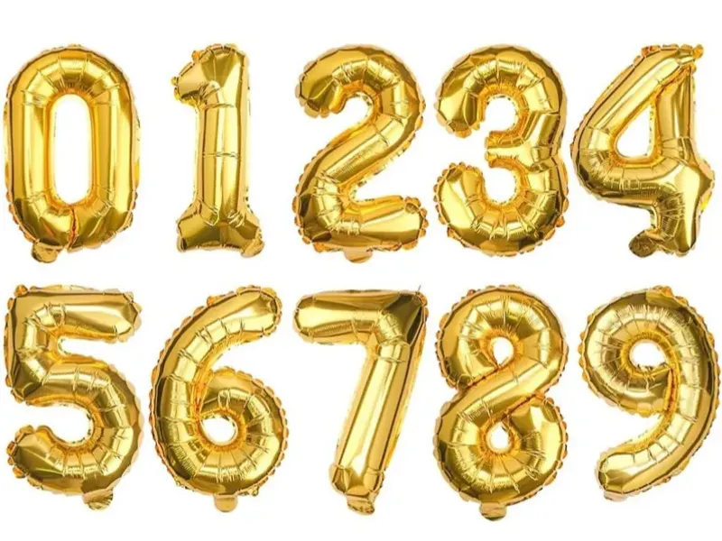 GLOBO DE NÚMERO DE 32" FOIL ¡Haz que cada año cuente!