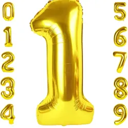 Globo foil número 1 dorado