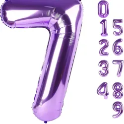 Globo foil número 7 morado