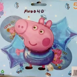 Set Globos Decoración "PEPPA PIG"