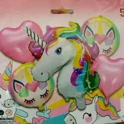 Set Globos Decoración "UNICORNIO"