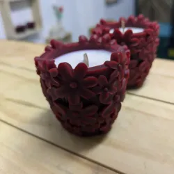 Maceta de flores aroma rosa