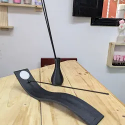 Portaincienso negro con bucarito