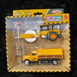 Grúa 🏗️ y aplanadora 